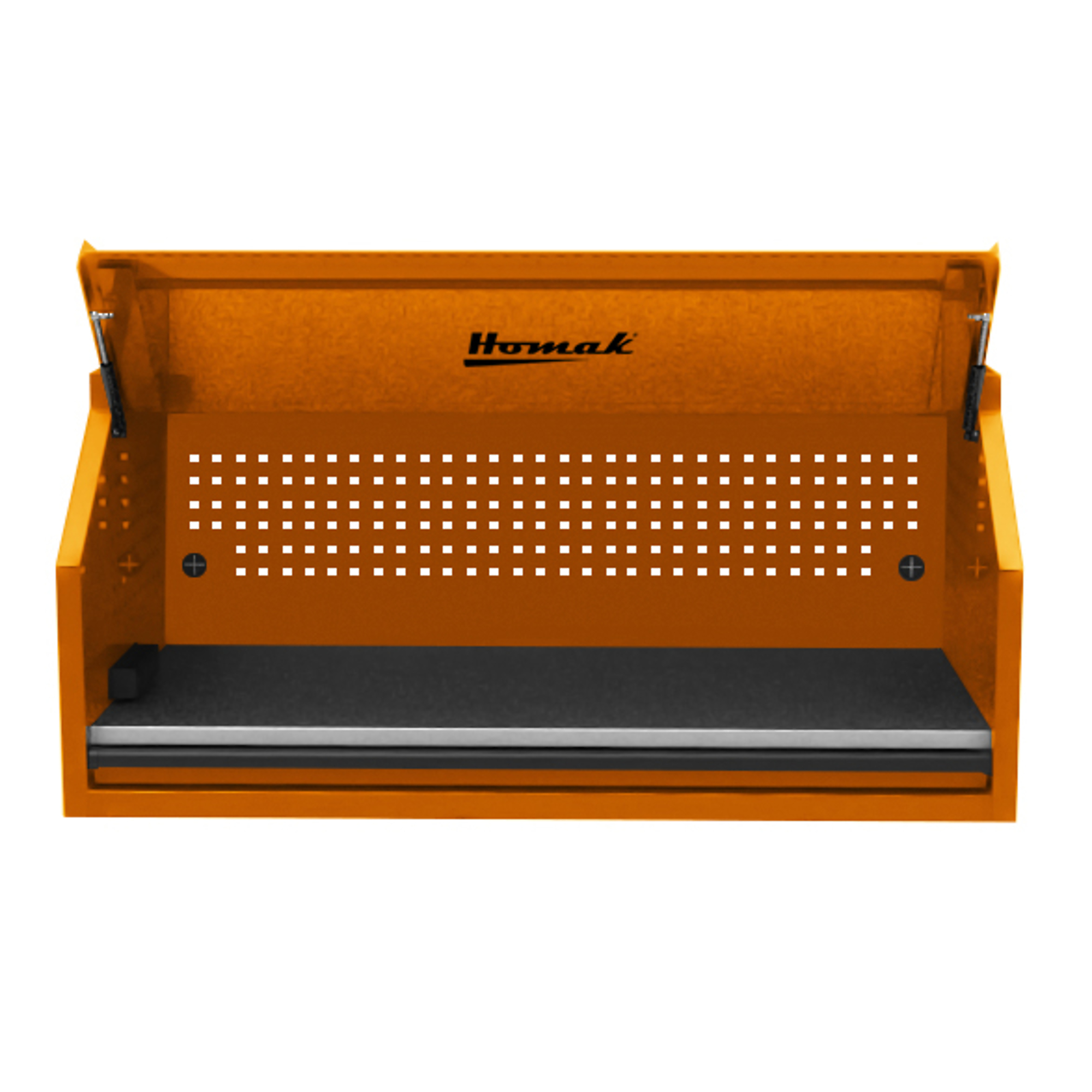 Homak RS Pro, 54in. RS PRO TOP HUTCH-ORANGE, Width 54 in, Height 24.375 in, Color Orange, Model# OG02054010